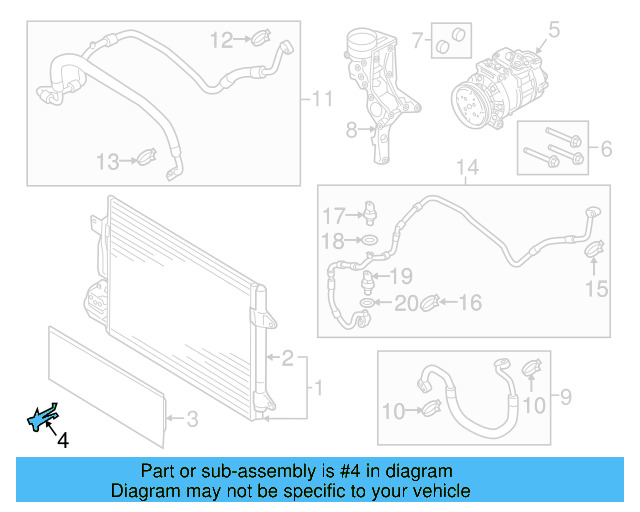 Grille Clip 3D0-867-646 - View 35