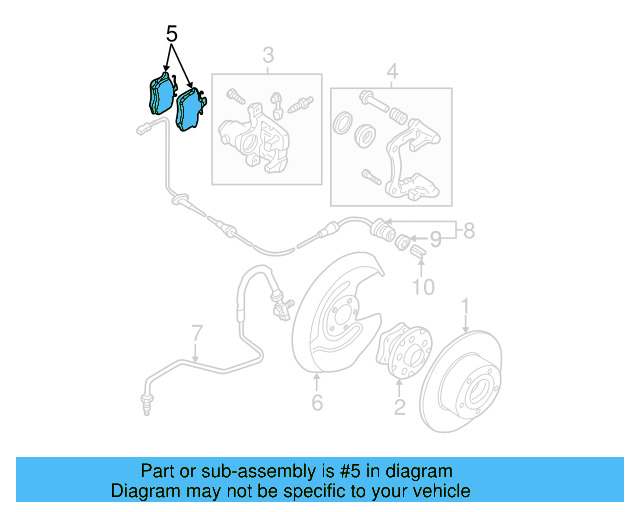Brake Lining 6C0-698-451 - View 7