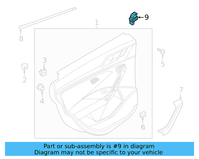 Window Switch 5G0-959-855-K-WHS - View 23