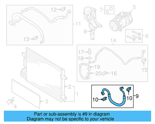 Discharge Hose 5C0-820-721-BJ - View 6
