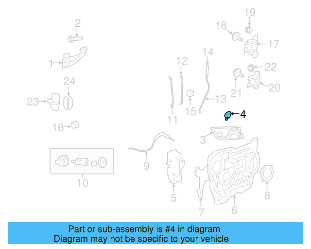 Handle, Inside Cap 7B0-867-499-A-XD1 - View 2