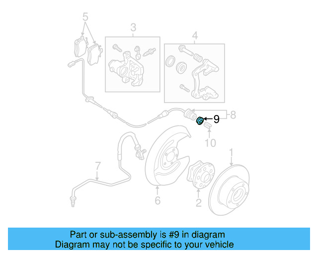 Speed Sensor Cup 893-927-809 - View 10