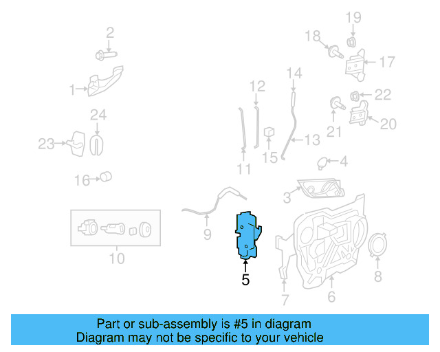 Lock Actuator 7B0-837-016-F