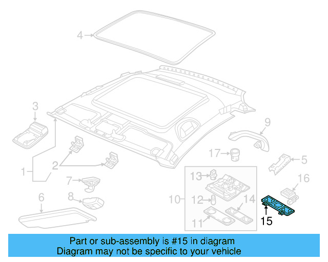 Lamp Bezel 1K0-947-133-D-82V