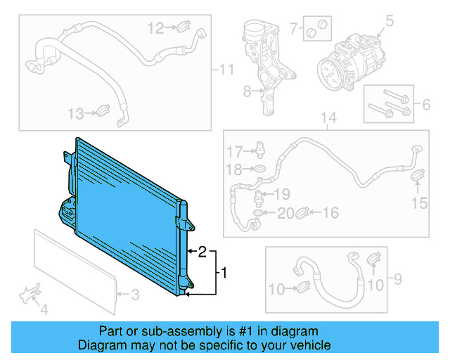 A/C Condenser 5C0-816-411 - View 24