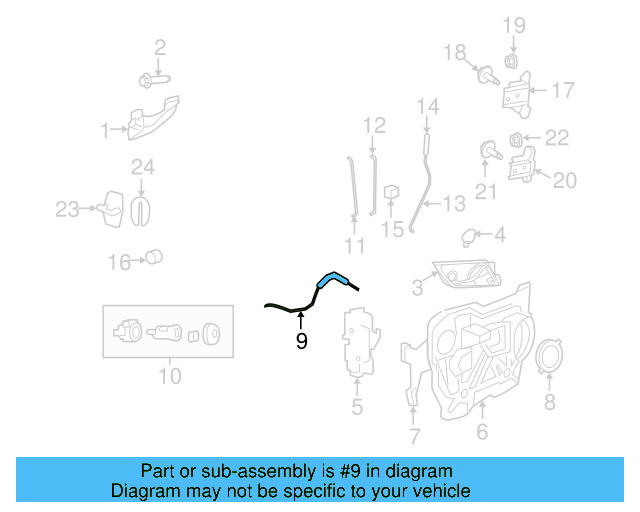 Lock Cable 7B0-837-085
