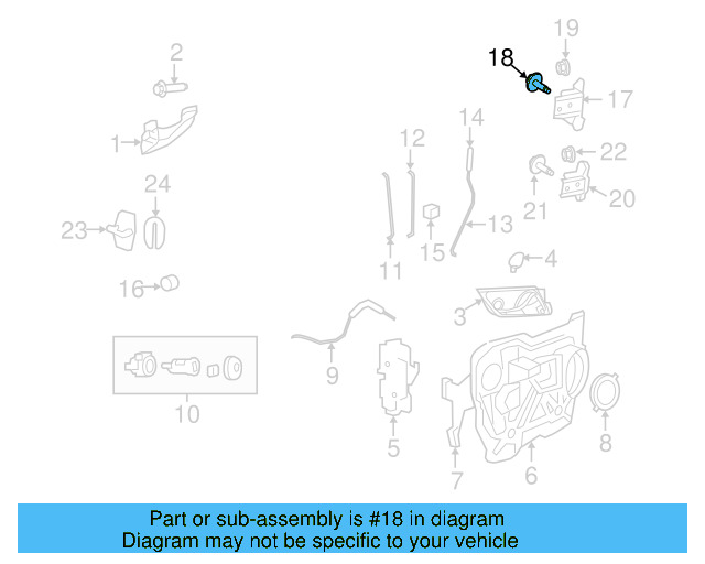 Upper Hinge Bolt WHT-004-483