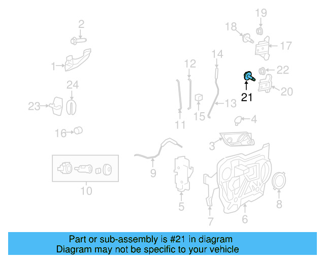 Upper Hinge Bolt WHT-004-483 - View 3