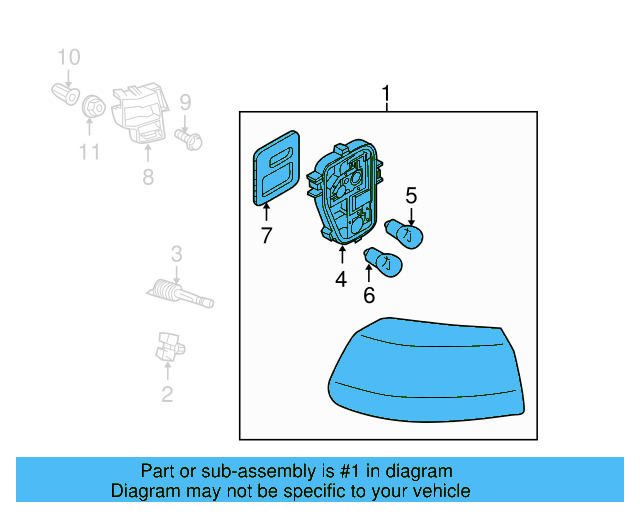 Tail Lamp Assembly 5K0-945-096-G - View 6