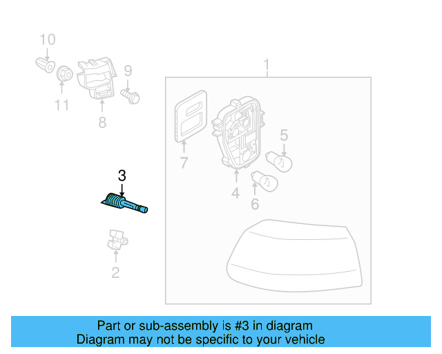 Tail Lamp Assembly Retainer 1K8-945-300 - View 18