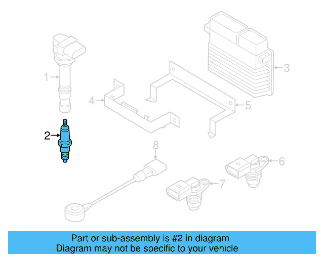 Spark Plug 06K-905-601-D - View 21