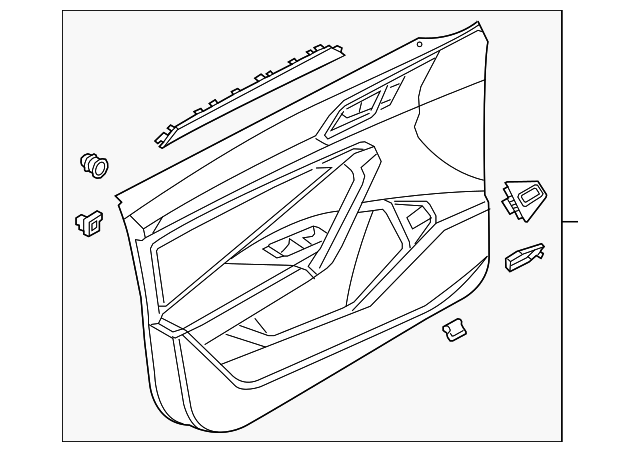 Door Trim Panel 17B-867-011-M-SDN - View 5