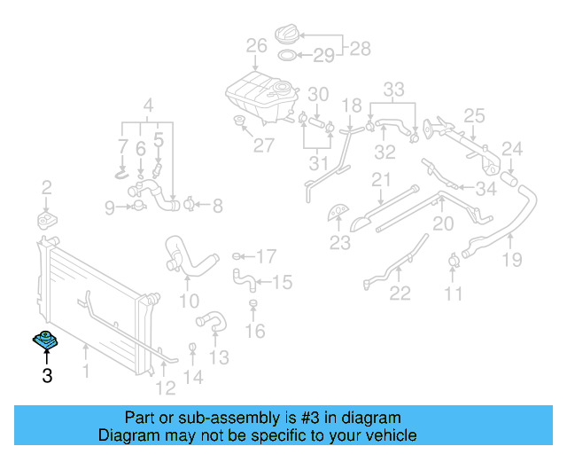 Radiator Lower Insulator 3D0-121-275 - View 6