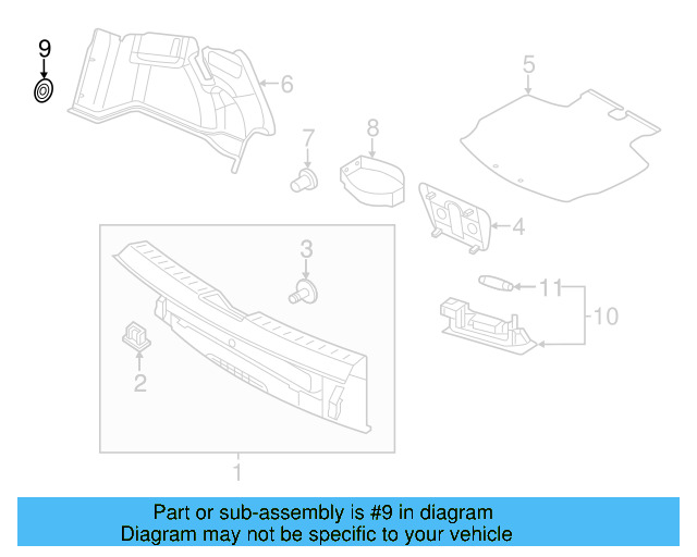 Speaker Grille Retainer N-900-151-02 - View 15