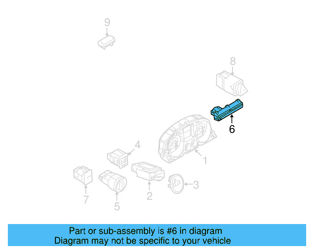 Air Bag Lamp 3C0-919-234-A - View 9