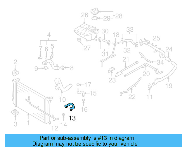 Lower Hose 3D0-122-096-B