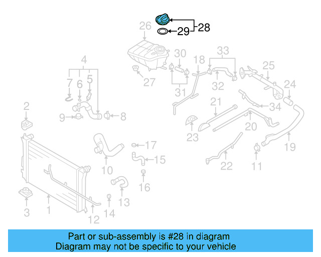 Reservoir Cap 3D0-121-321-B - View 8