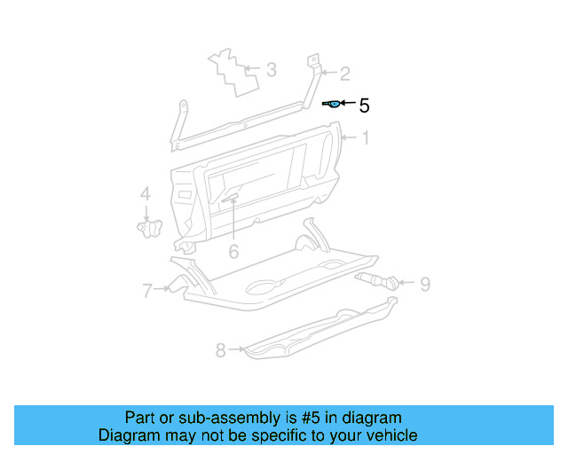 Glove Box Bumper 1J0-857-145 - View 9