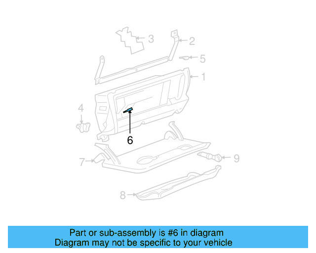 Glove Box Hinge Pin 3B0-857-169 - View 7