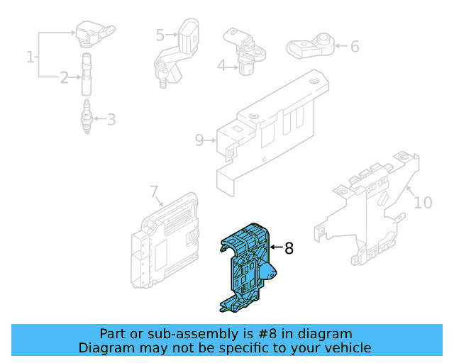 ECM Holder 5Q0-906-507-F - View 15