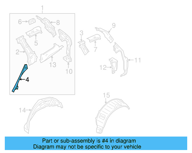 Lower Panel 7P0-809-581 - View 2