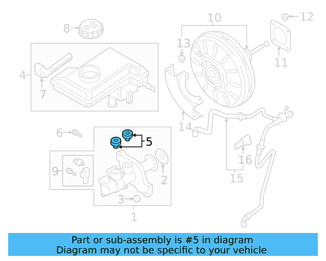 Master Cylinder Plug 4M0-611-817 - View 12