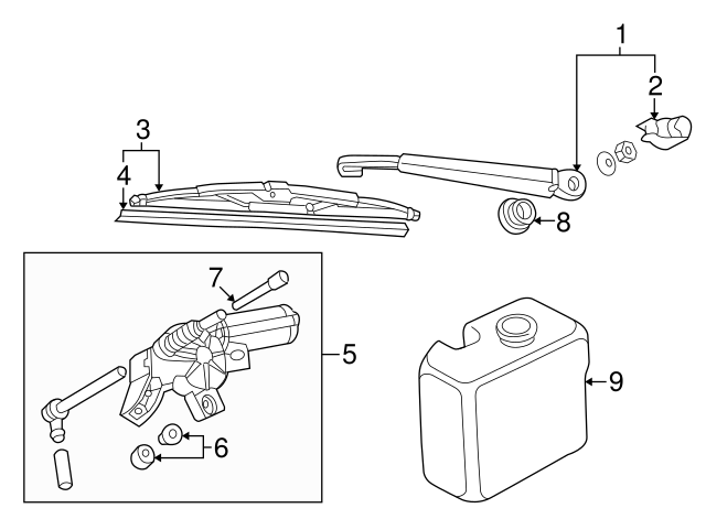 Wiper Motor Bushing Kit 3B9-998-754 - View 56