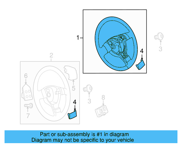 Steering Wheel 5K0-419-091-BT-81U - View 3