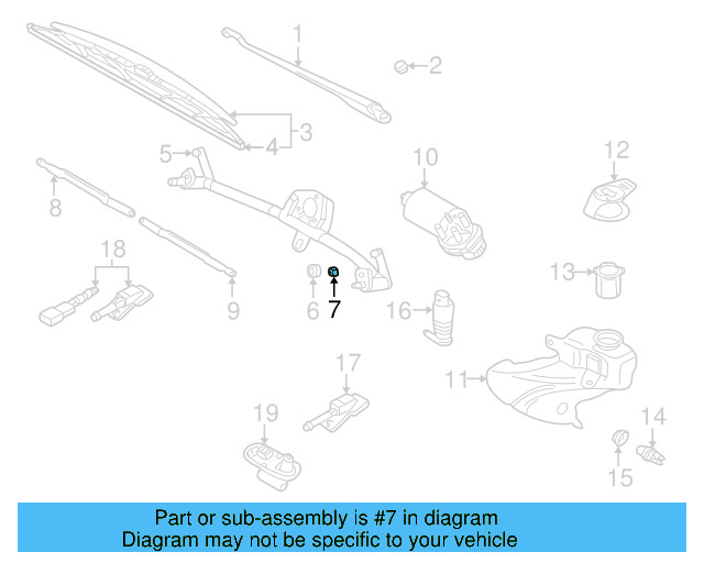 Wiper Frame Nut N-022-148-12 - View 5