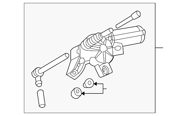 Back Glass Wiper Motor 8L0-955-711-B