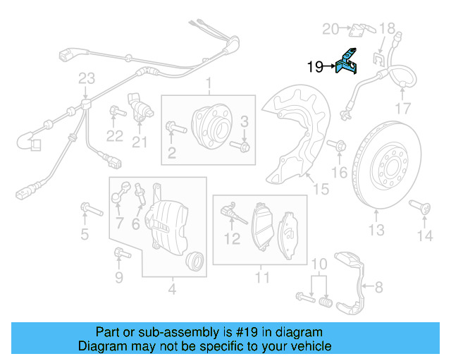 Brake Hose Holder 5Q0-611-841-A - View 31