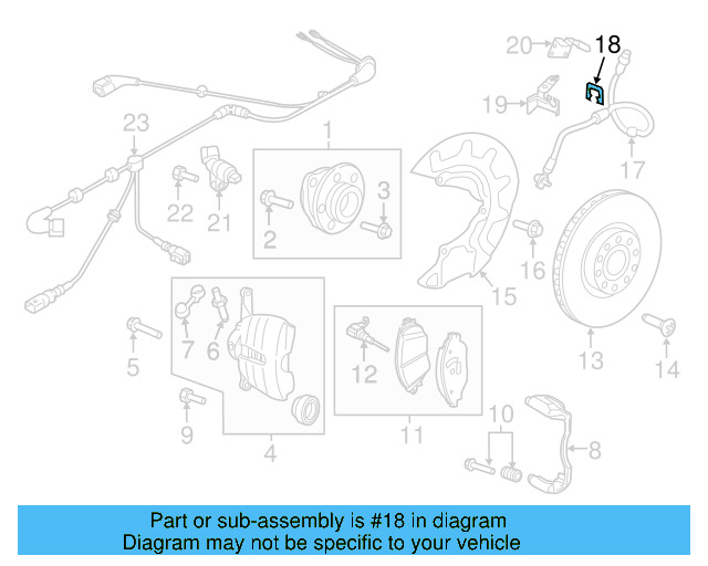 Brake Hose Bracket 5Q0-611-846-B - View 34