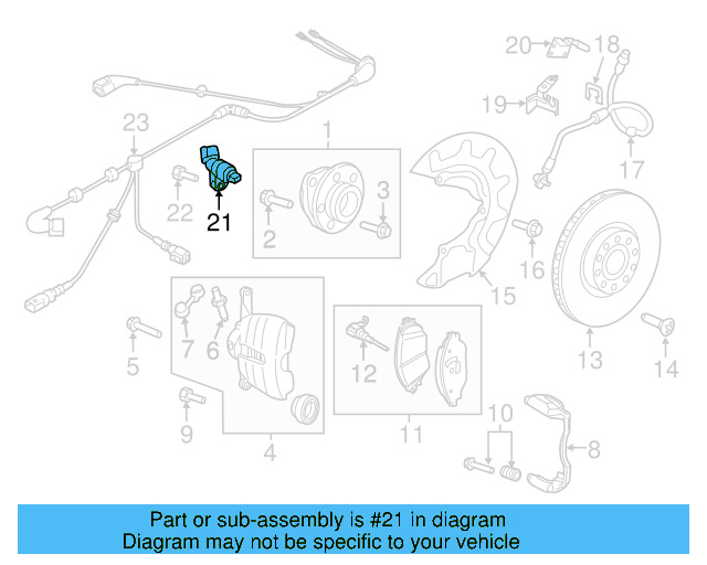 Rear Speed Sensor WHT-003-861-B - View 12