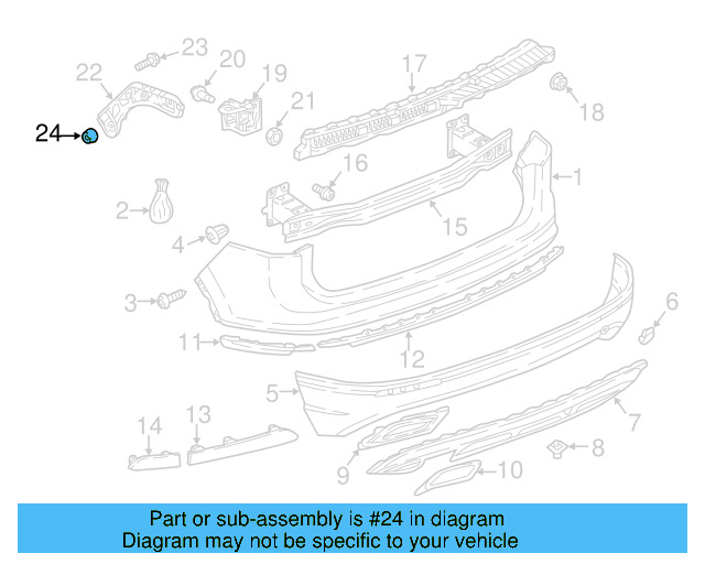 Fender Liner Nut WHT-004-694 - View 33