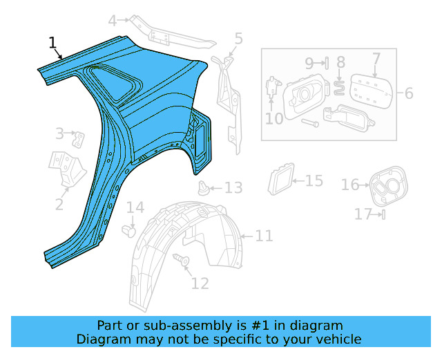 Quarter Panel 3CM-809-844 - View 4