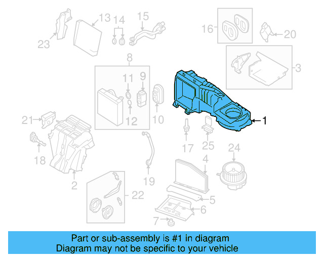 Evaporator Case 3C1-898-063 - View 32