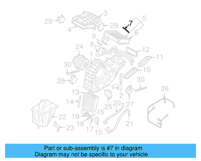 Heater Core Gasket 7L0-819-109 - View 6