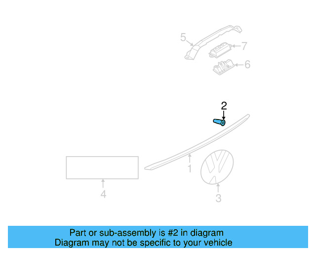 Molding Grommet 6N0-854-720 - View 6