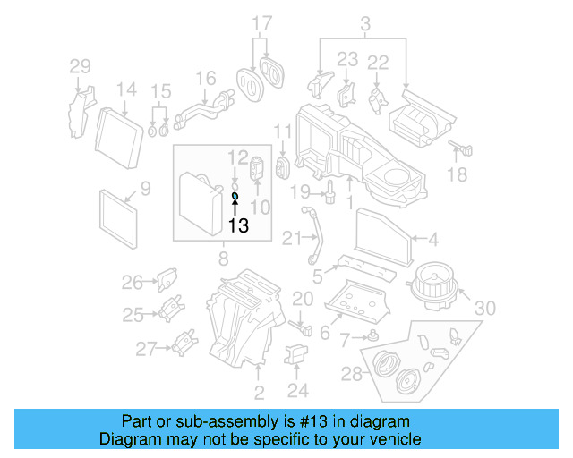 Heater Core 3C0-819-031-A - View 37