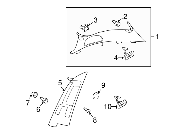 Body A 3B0-867-334 - View 64