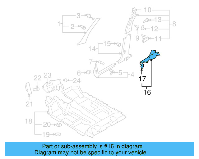 Rear Trim 5N0-868-269-31X - View 3