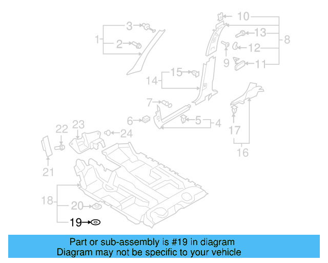 Carpet Bracket 8E0-864-227 - View 9