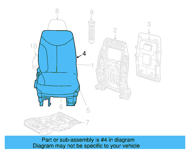 Seat Back Pad 7B0-881-776-A
