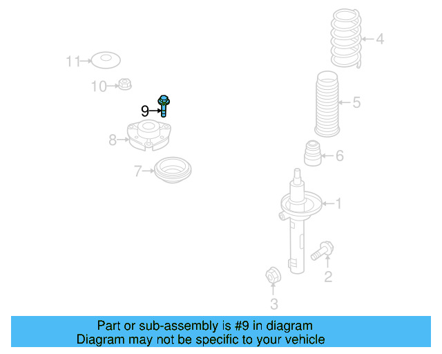 Strut Mount Bolt N-101-277-07 - View 16
