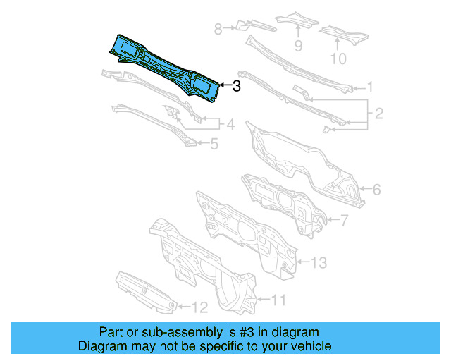 Cowl Panel 3C0-805-422 - View 5