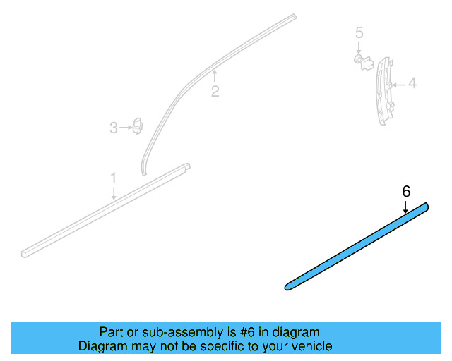Side Molding 561-853-516-A-2ZZ - View 2