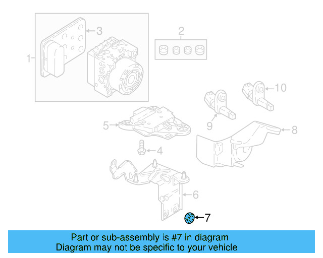 Mount Bracket Nut N-104-355-08 - View 9