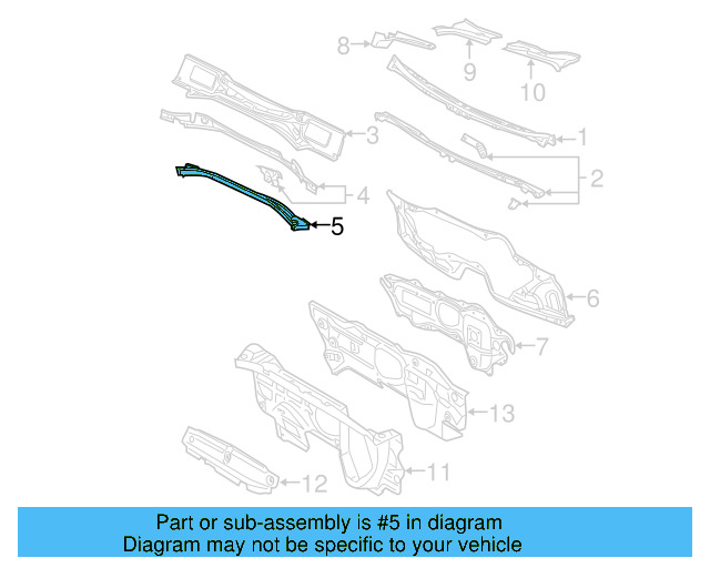 Front Plate 3C0-805-811-A - View 5