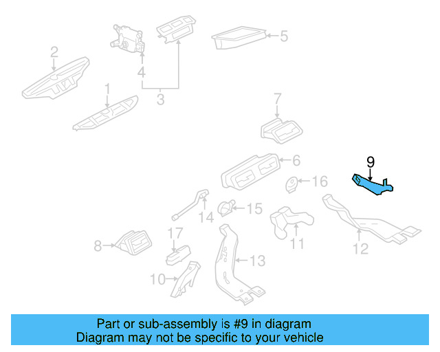 Floor Duct 3C1-819-152 - View 13