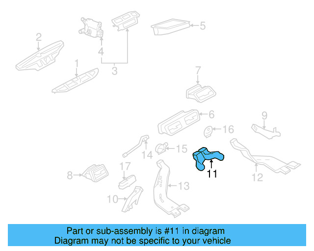 Front Duct 3C0-819-655-A - View 10